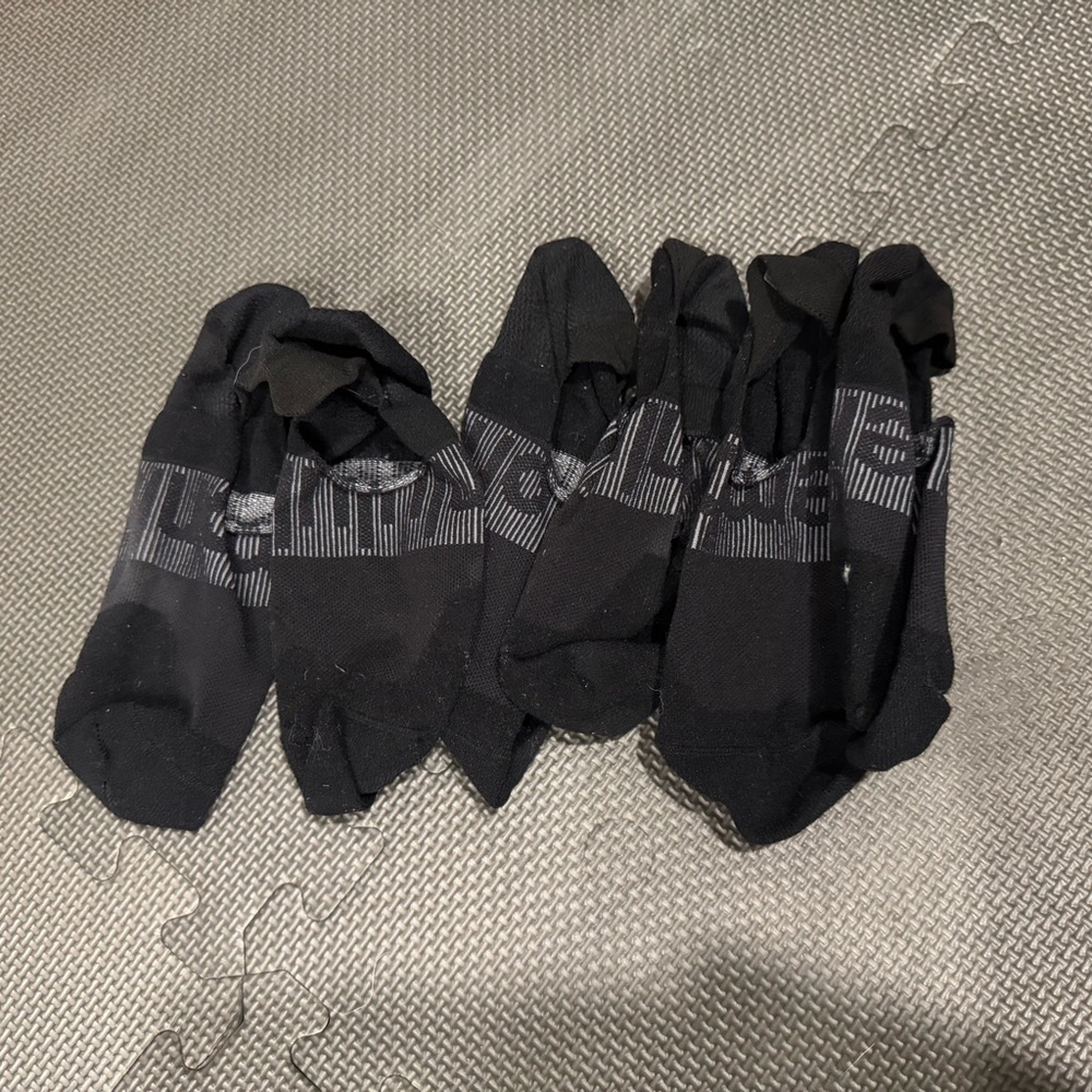 Lululemon Men's Power Stride No-Show Socks with Active Grip 3 Pack